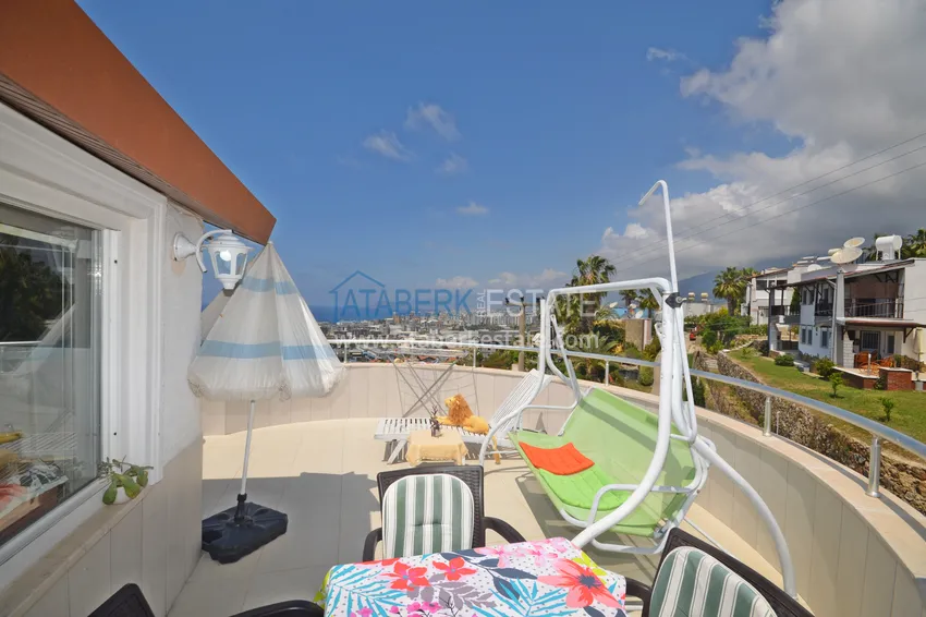 Приобрести Меблированная двухуровневая квартира с открытым видом на море – район Каргыджак 22 