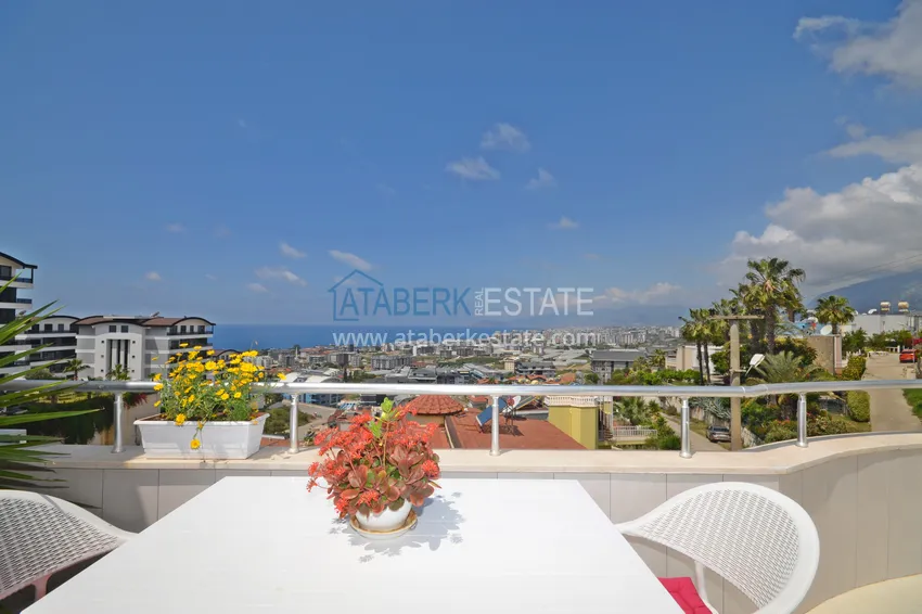 Приобрести Меблированная двухуровневая квартира с открытым видом на море – район Каргыджак 23 