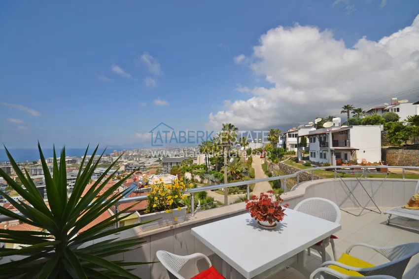 Приобрести Меблированная двухуровневая квартира с открытым видом на море – район Каргыджак 24 