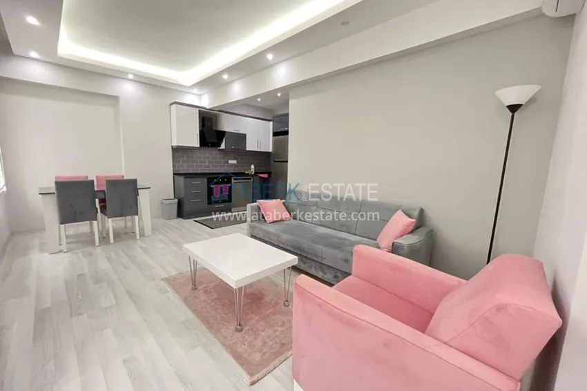 Квартира 2+1 после ремонта с новой мебелью в районе Оба, Алания 1 