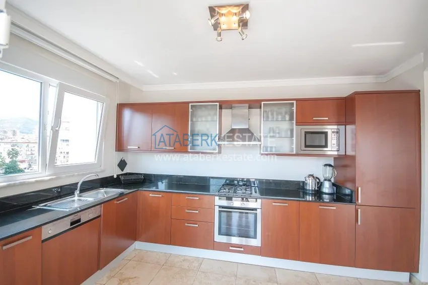 Приобрести Пентхаус-дуплекс 3+1 меблированный с видом на море и горы, район Джикджилли – Алания 5 