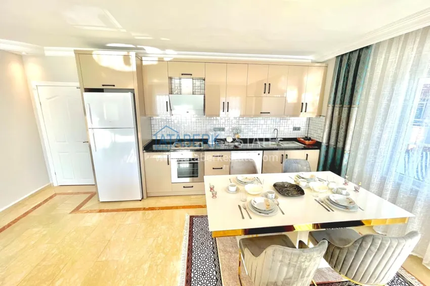 Приобрести Пентхаус-дуплекс 3+1 с мебелью в 300 метрах от моря, район Оба – Алания 9 