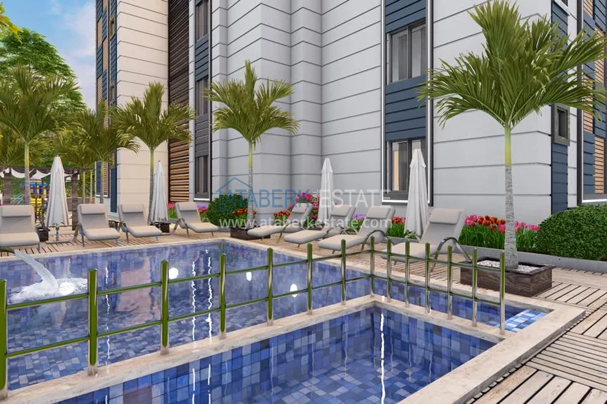 Современный проект резиденции с инфраструктурой в Газипаше  7 