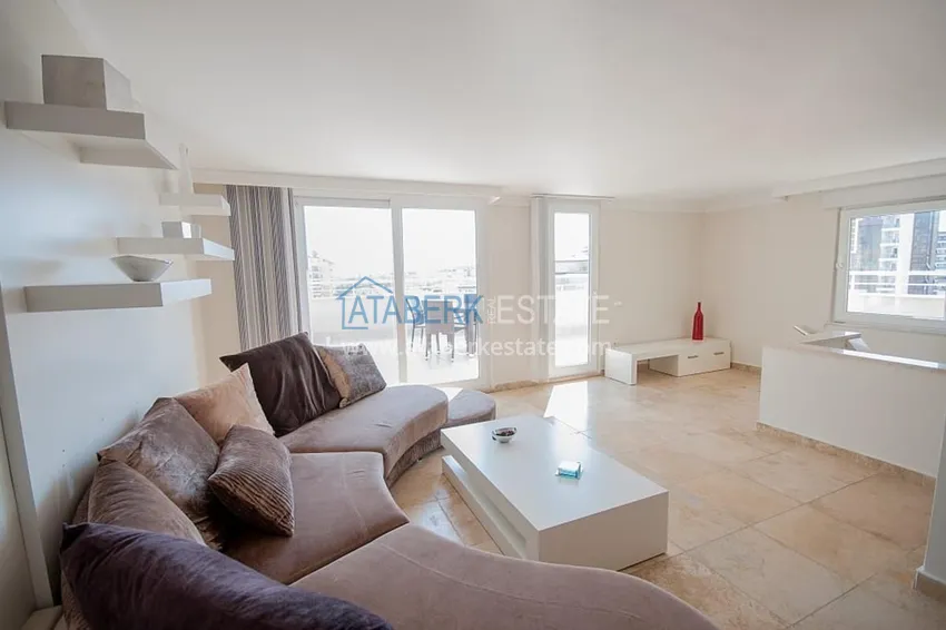 Приобрести Пентхаус-дуплекс 3+1 меблированный с видом на море и горы, район Джикджилли – Алания 6 