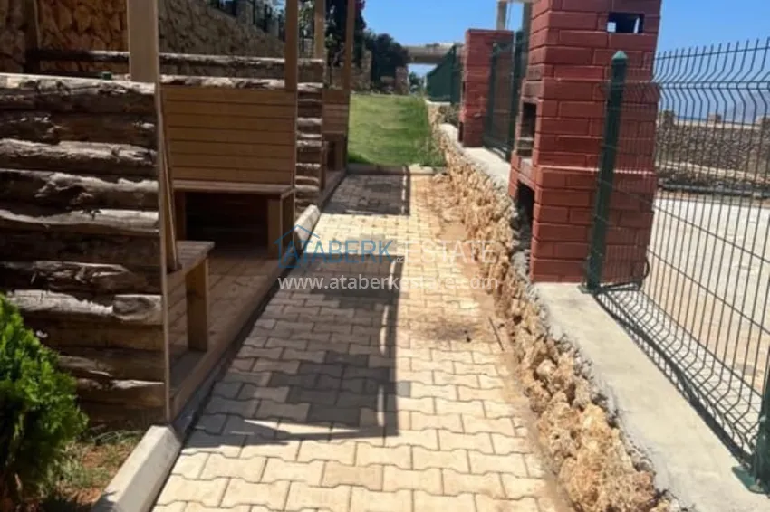 Садовый дуплекс 3+1 с мебелью в районе Оба – Алания  10 