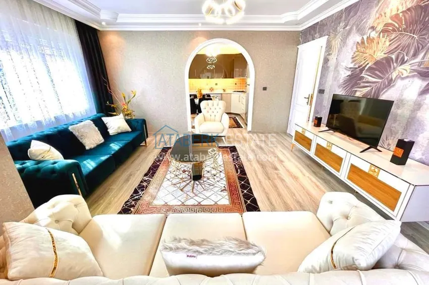 Приобрести Двухэтажные меблированные апартаменты с четырьмя спальнями в районе Оба 3 