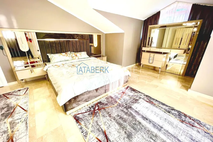 Приобрести Пентхаус-дуплекс 3+1 с мебелью в 300 метрах от моря, район Оба – Алания 11 