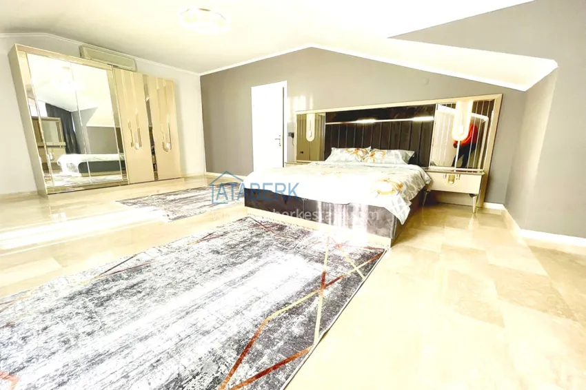 Приобрести Пентхаус-дуплекс 3+1 с мебелью в 300 метрах от моря, район Оба – Алания 13 