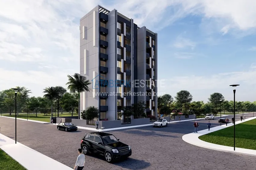 Квартиры на этапе строительства в уютном жилом комплексе в районе Тедже-Мерсин 2