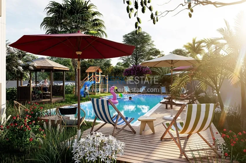 Квартиры на этапе строительства в уютном жилом комплексе в районе Тедже-Мерсин 10