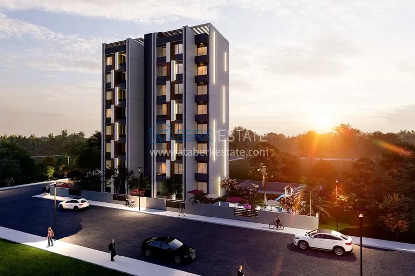 Квартиры на этапе строительства в уютном жилом комплексе в районе Тедже-Мерсин 5