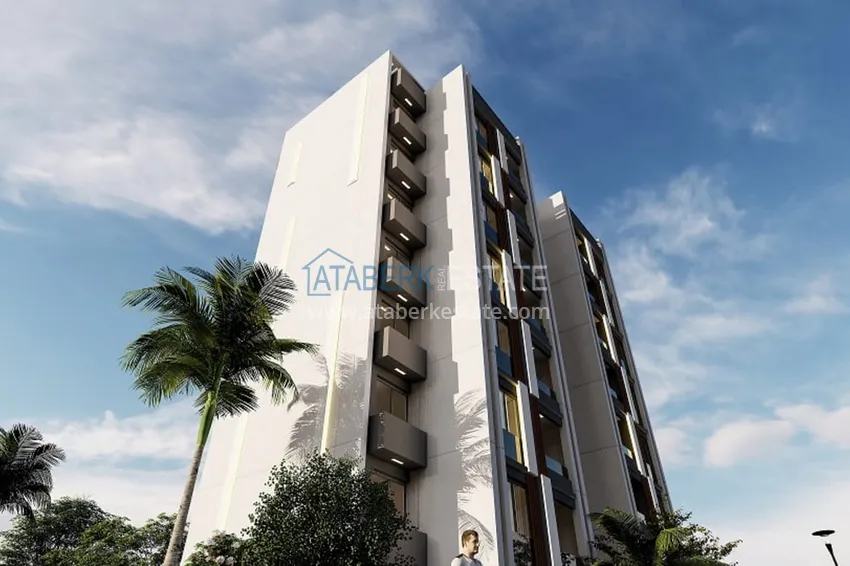 Квартиры на этапе строительства в уютном жилом комплексе в районе Тедже-Мерсин 8