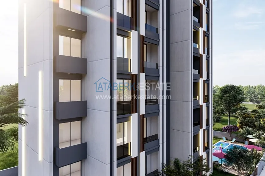 Квартиры на этапе строительства в уютном жилом комплексе в районе Тедже-Мерсин 9