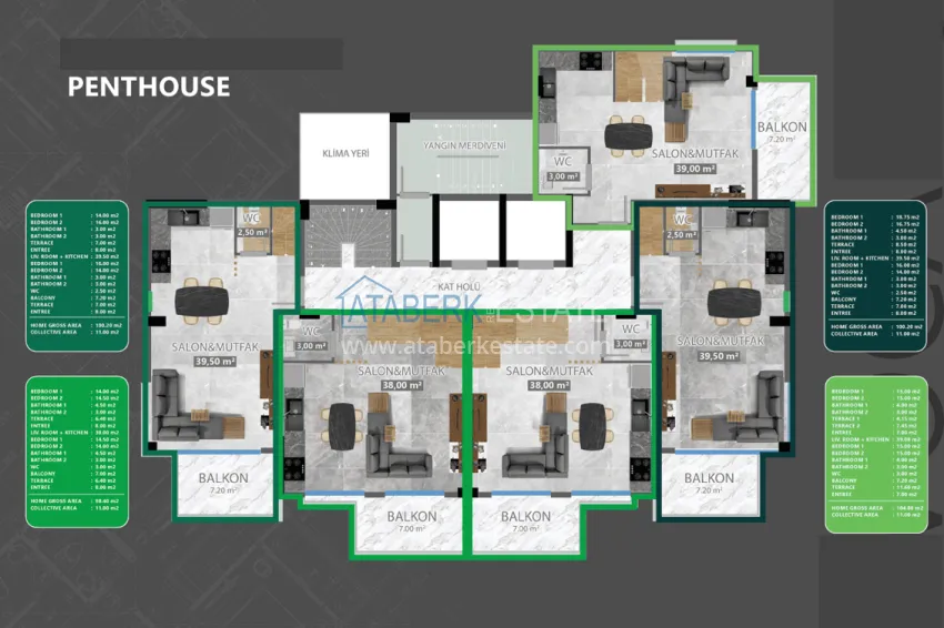 Купить дешево Новый привлекательный жилой комплекс в Алании, район Демирташ  4 