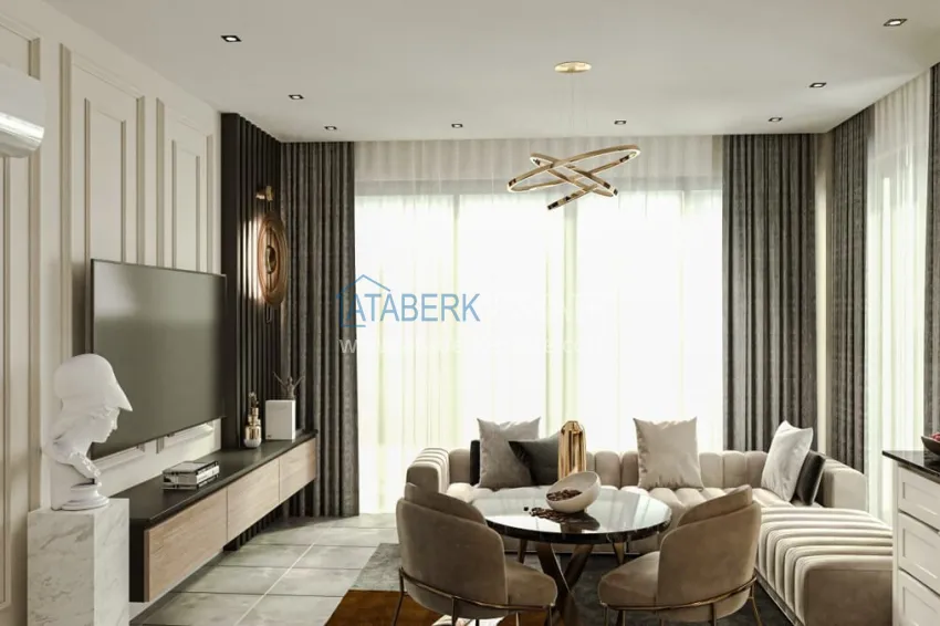 Приобрести Новый привлекательный жилой комплекс в Алании, район Демирташ  4 