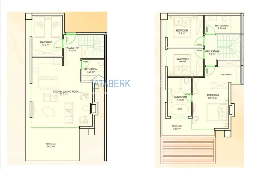 Купить дешево Видовая двухуровневая вилла в резиденции с концепцией отеля 5 звезд – Конаклы, Алания 1