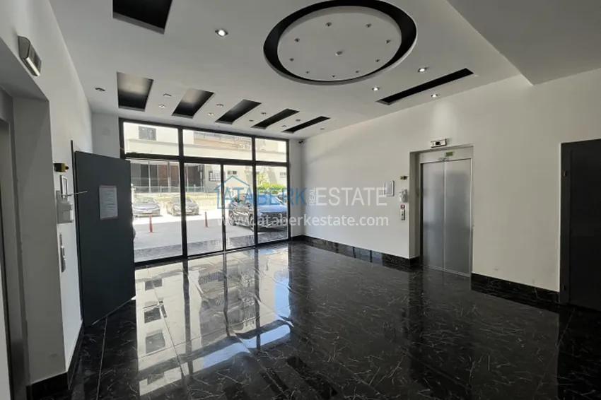 Апартаменты 1+1 с мебелью и техникой, частично вид на море в районе Мезитли-Мерсин 17 