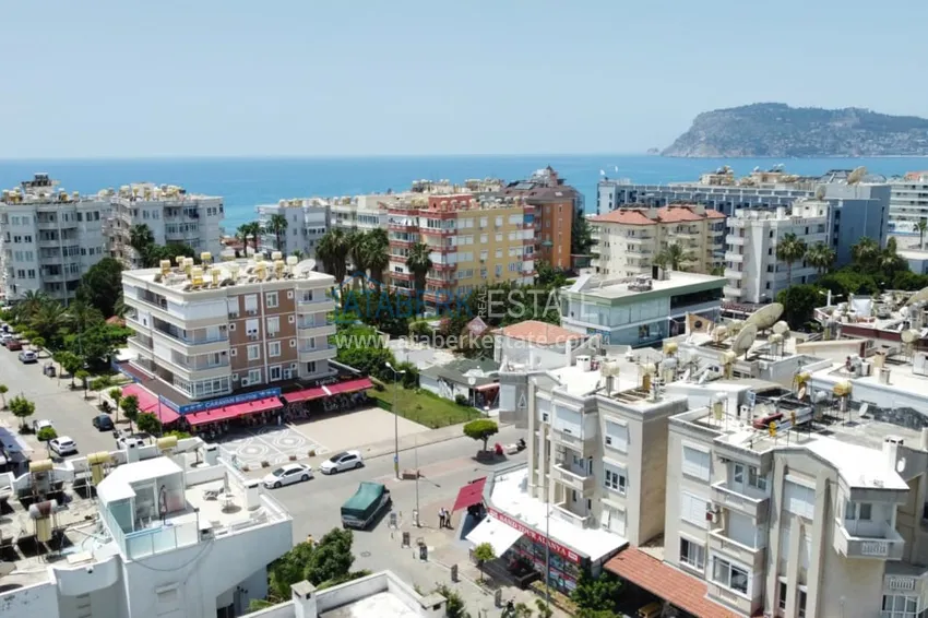 Квартира-дуплекс 2+1 с мебелью в Алании район Оба, в 250 метрах от моря 1 