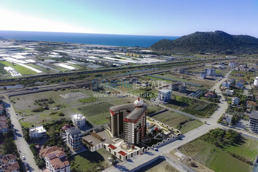 Новый проект шикарного жилого комплекса в Газипаше район Пазарджи 2 