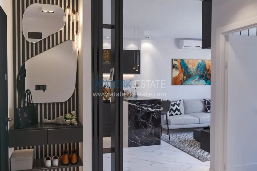 Приобрести Видовая квартира 1+1 от инвестора с рассрочкой, в комплексе на этапе строительства, район Авсаллар – Алания 1