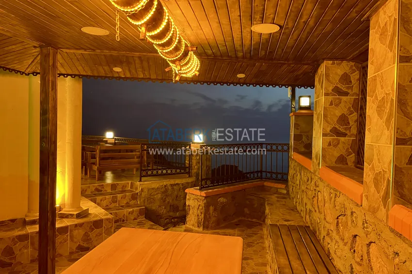 Современная частная двухэтажная вилла с новой мебелью и роскошным панорамным видом в Газипаше  16 