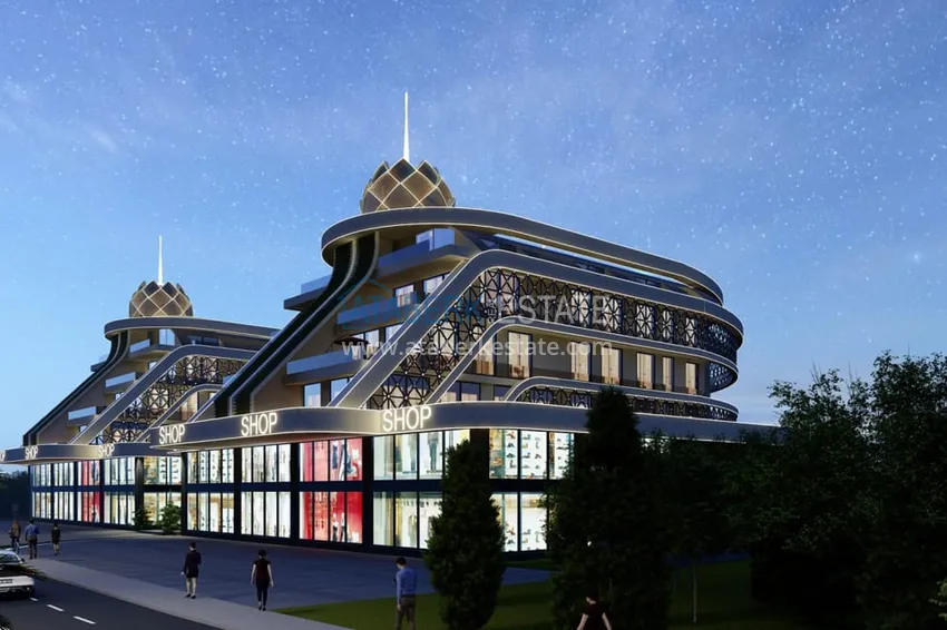 Новый проект  бизнес-центра на этапе строительства в Алании, район Оба  12 