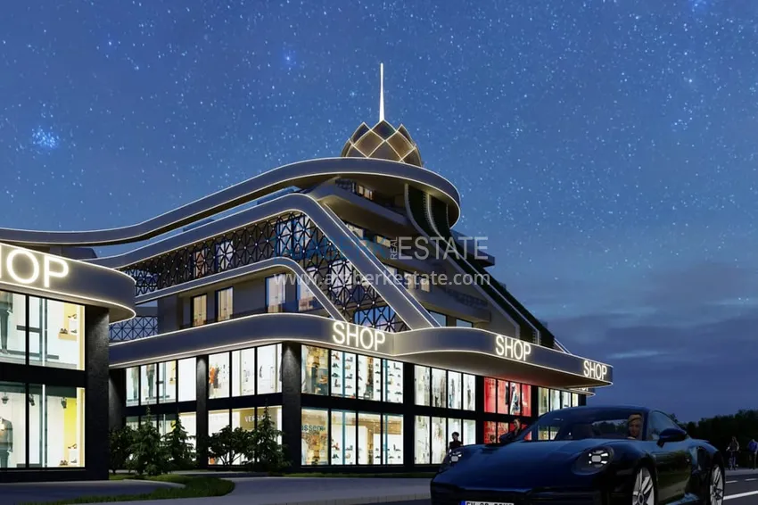 Новый проект  бизнес-центра на этапе строительства в Алании, район Оба  13 