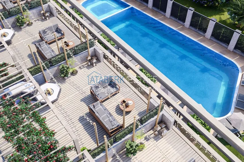 Старт продаж! Квартиры у моря в комплексе премиум-класса на этапе проекта в Эсентепе, Кирения – Северный Кипр 14 