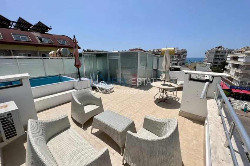 Приобрести Квартира-дуплекс 2+1 с мебелью в Алании район Оба, в 250 метрах от моря 17 