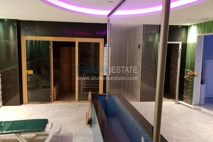 Квартира-студия, меблированная с видом на замок, центр Алании - район пляжа Клеопатра 19 