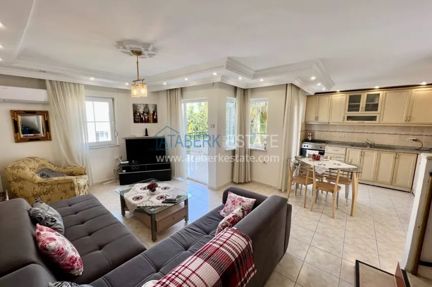 Приобрести Квартира-дуплекс 2+1 с мебелью в Алании район Оба, в 250 метрах от моря 1 