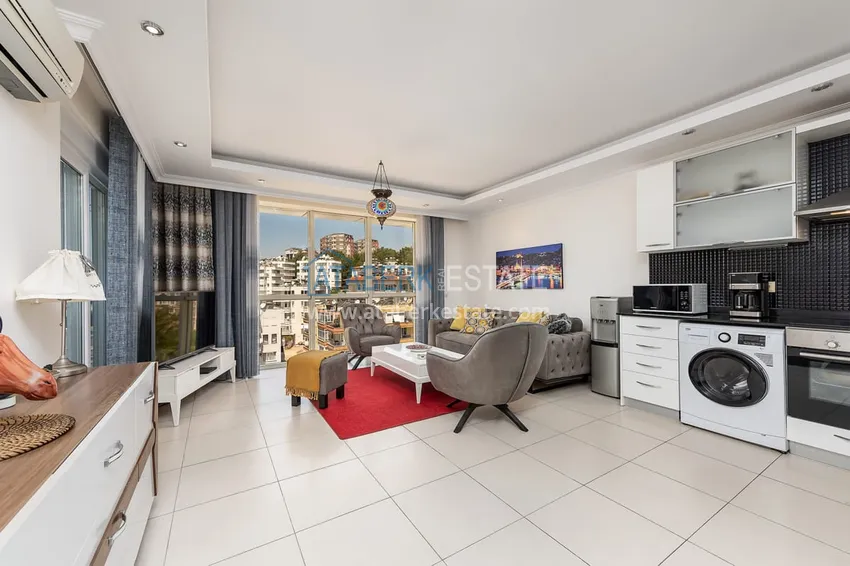 Приобрести Квартира 2+1 с мебелью и видом на море в комфортабельном жилом комплексе, район Авсаллар – Алания 1