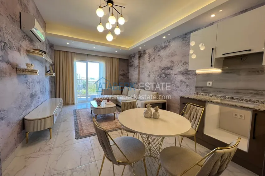 Приобрести Квартира в Авсалларе с новой мебелью в комплексе с отельной инфраструктурой 1 