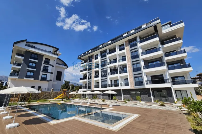 Квартира 2+1 с чистовой отделкой и видом на море, район Оба – Алания 1 