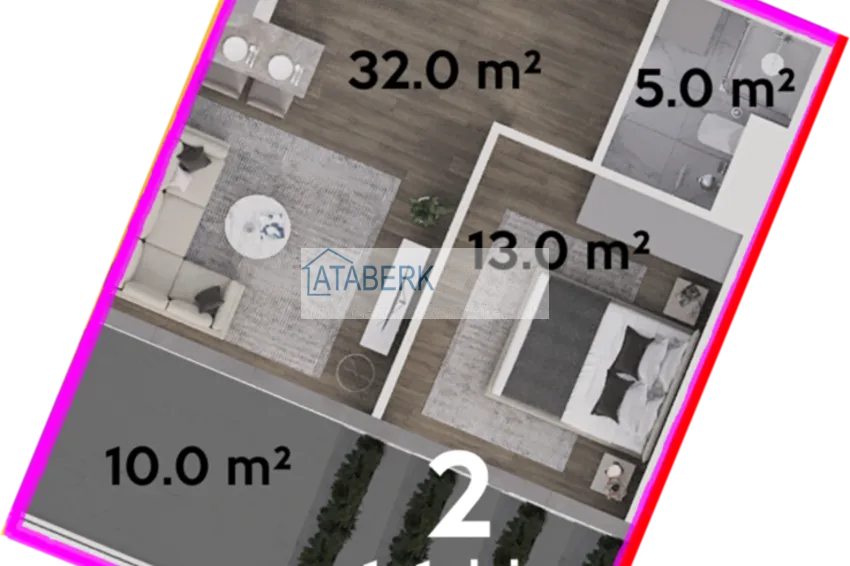 Купить дешево Новый проект на этапе строительства. Квартиры в Газипаше от застройщика 12 