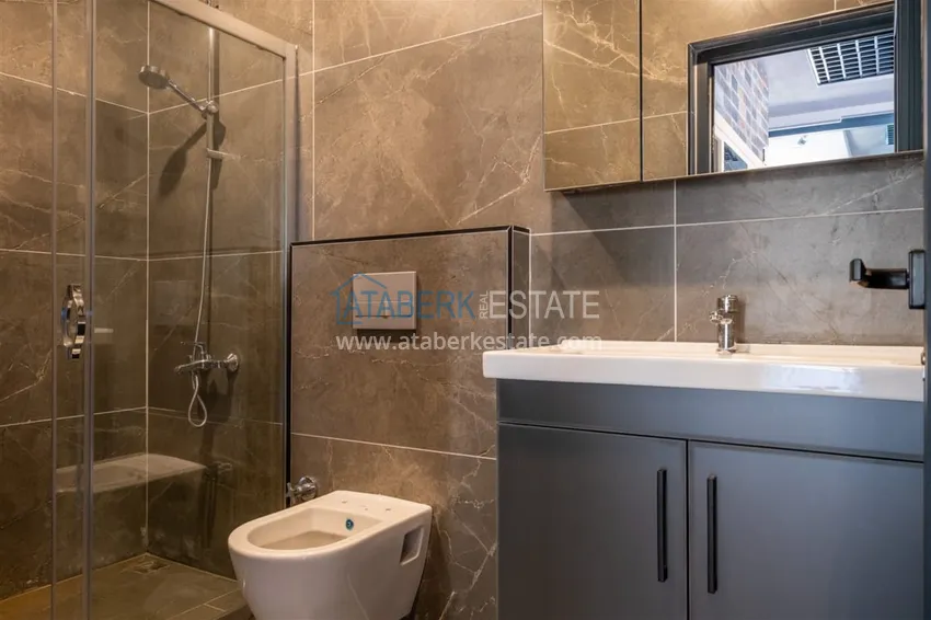 Квартира 1+1 меблированная в комплексе с инфраструктурой, район Оба, Алания 16 