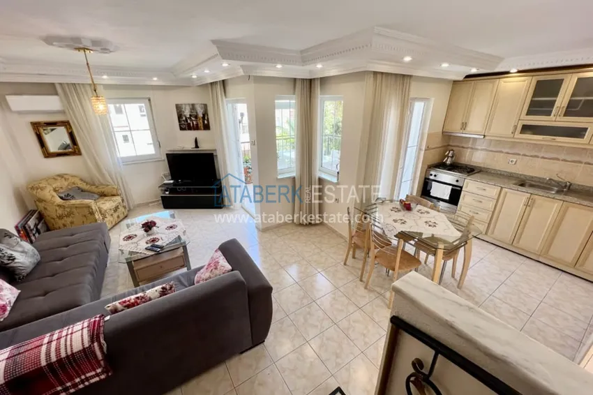 Приобрести Квартира-дуплекс 2+1 с мебелью в Алании район Оба, в 250 метрах от моря 2 