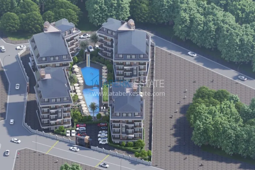 🔥Наш проект! Недорогая инвестиционная недвижимость без посредников на этапе строительства в районе Оба, Алания 4