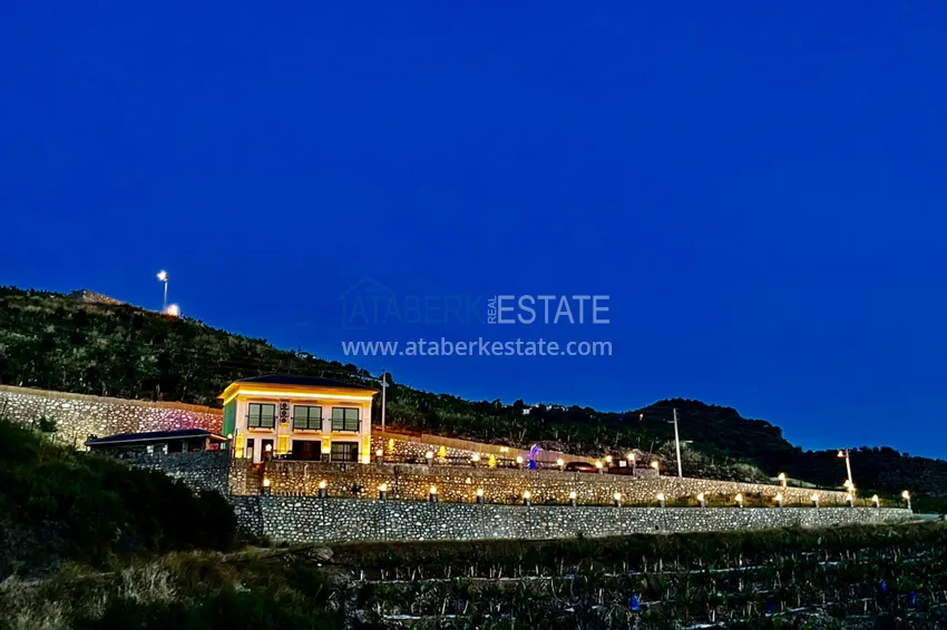 Современная частная двухэтажная вилла с новой мебелью и роскошным панорамным видом в Газипаше  7 