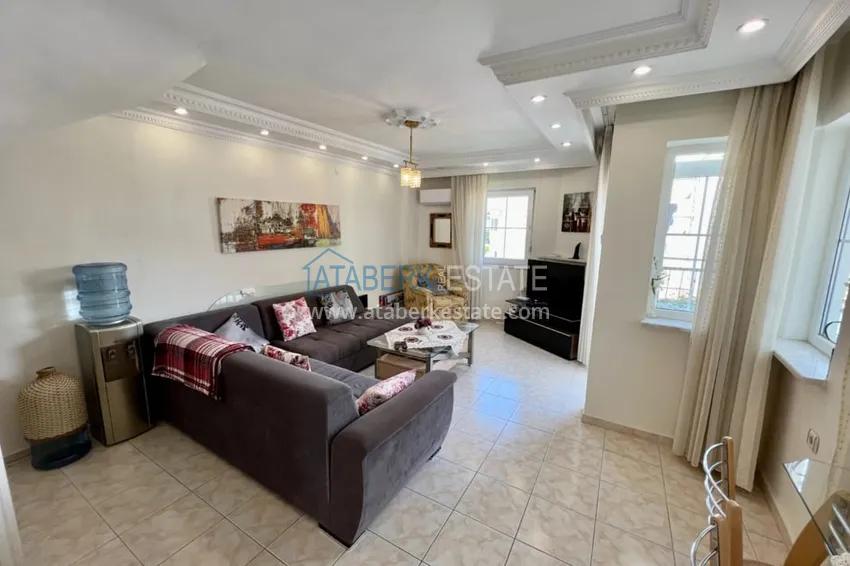 Приобрести Квартира-дуплекс 2+1 с мебелью в Алании район Оба, в 250 метрах от моря 3 