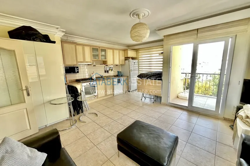 Приобрести Квартира 1+1 с мебелью и видом на горы в комплексе с инфраструктурой, центр Алании 3 