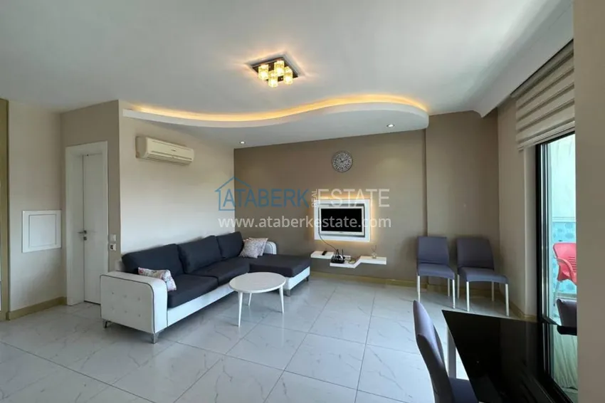 Приобрести Квартира-студия, меблированная с видом на замок, центр Алании - район пляжа Клеопатра 3 