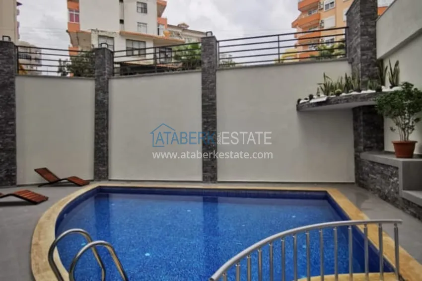 Квартира 1+1 меблированная в комплексе с инфраструктурой, район Тосмур – Алания 3 