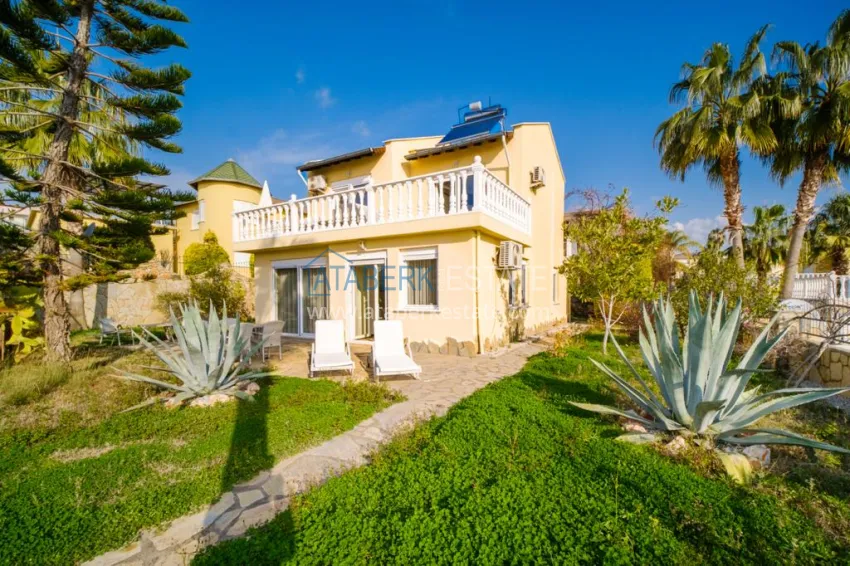 Недвижимость для ВНЖ! Вилла с мебелью в жилом комплексе - Алания, район Конаклы  3 