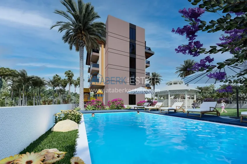 Новый строящейся проект резиденции комфорт-класса в районе Оба, Алания 4 