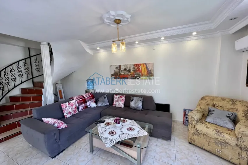 Приобрести Квартира-дуплекс 2+1 с мебелью в Алании район Оба, в 250 метрах от моря 4 