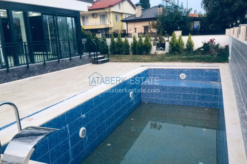 Отдельно стоящая частная вилла с личным бассейном в Кемере, Текирова  4 