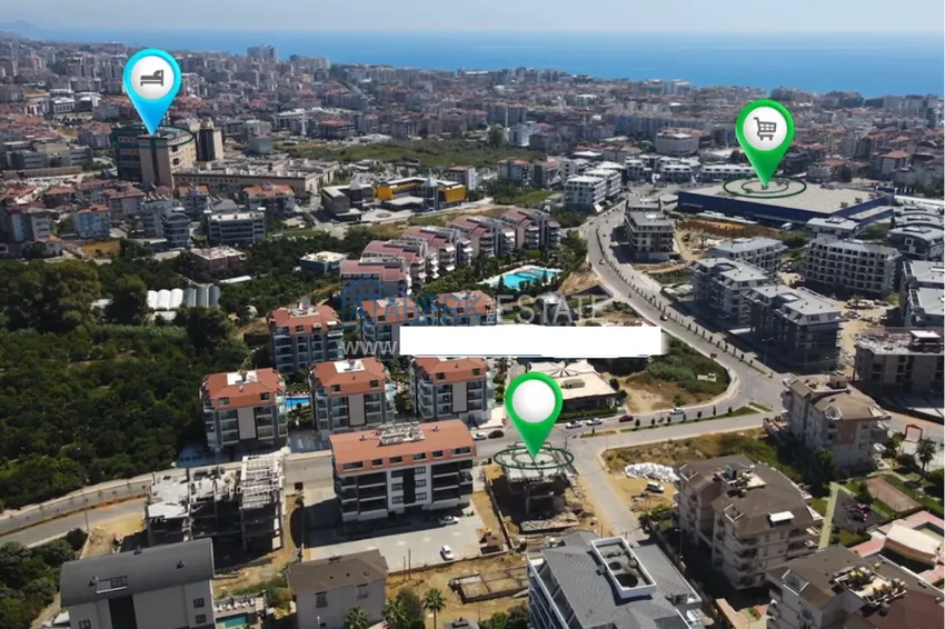 Новый строящейся проект резиденции комфорт-класса в районе Оба, Алания 5 