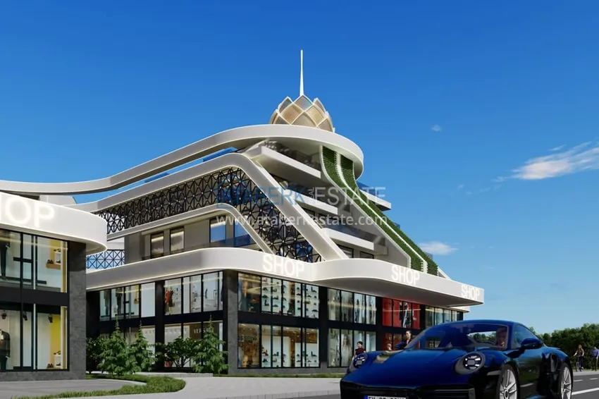 Новый проект  бизнес-центра на этапе строительства в Алании, район Оба  5 