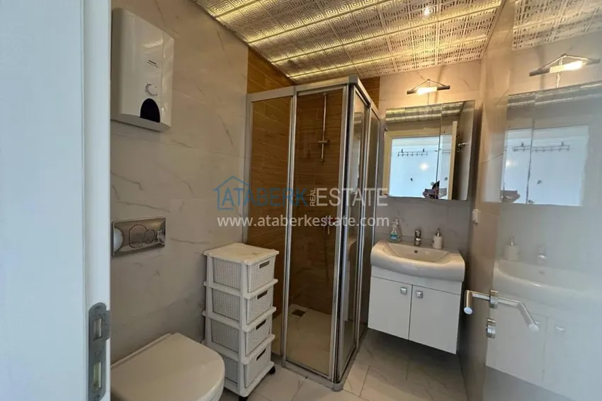 Приобрести Квартира-студия, меблированная с видом на замок, центр Алании - район пляжа Клеопатра 7 